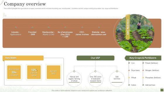 Farming Business Company Profile Company Overview Designs PDF Farming Business Company Profile Company Overview Designs PDF