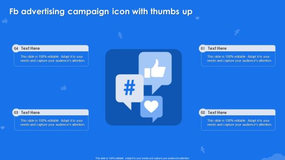 Fb Advertising Campaign Icon With Thumbs Up Designs PDF Fb Advertising Campaign Icon With Thumbs Up Designs PDF