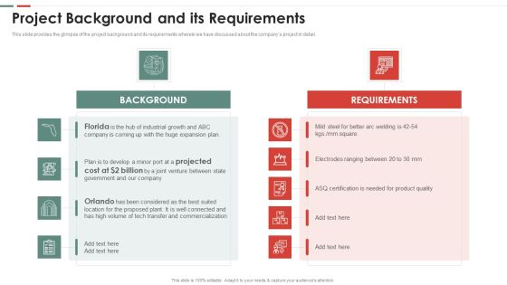 Feasibility Analysis Template Different Projects Project Background And Its Requirements Information PDF Feasibility Analysis Template Different Projects Project Background And Its Requirements Information PDF