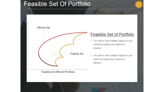 Feasible Set Of Portfolio Ppt PowerPoint Presentation Template