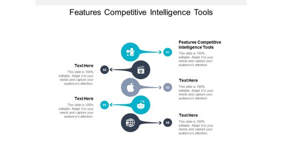 Features Competitive Intelligence Tools Ppt PowerPoint Presentation File Example Introduction Cpb