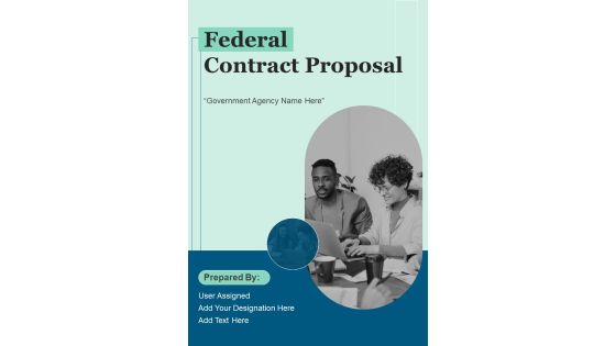 Federal Contract Proposal Example Document Report Doc Pdf Ppt