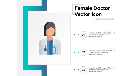 Female Doctor Vector Icon Ppt PowerPoint Presentation Slides Portfolio