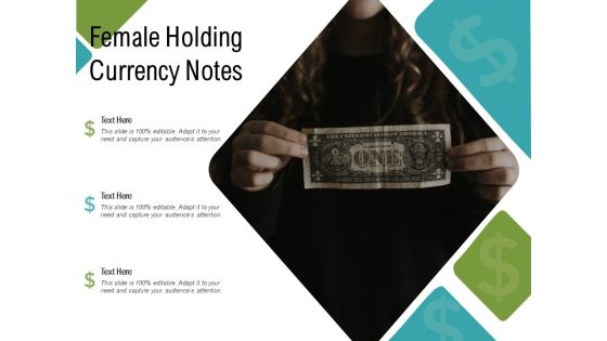 Female Holding Currency Notes Ppt PowerPoint Presentation File Professional PDF