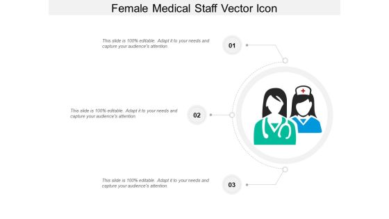 Female Medical Staff Vector Icon Ppt PowerPoint Presentation Portfolio Deck PDF