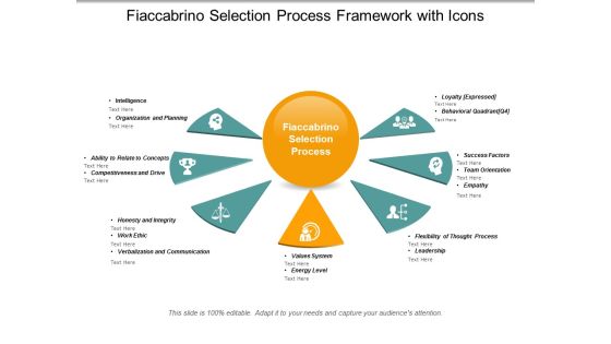 Fiaccabrino Selection Process Framework With Icons Ppt Powerpoint Presentation Model Examples Fiaccabrino Selection Process Framework With Icons Ppt Powerpoint Presentation Model Examples