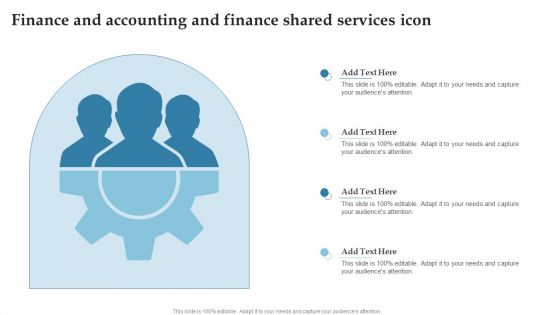 Finance And Accounting And Finance Shared Services Icon Ppt Ideas Tips PDF