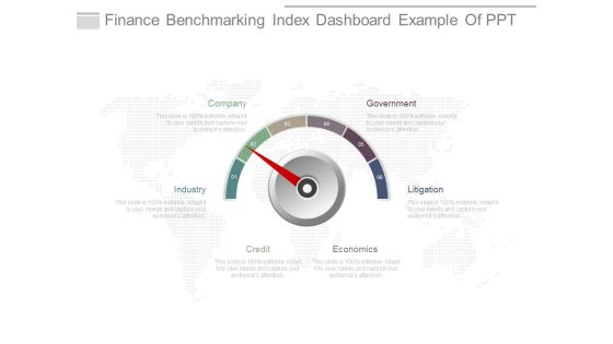 Finance Benchmarking Index Dashboard Example Of Ppt