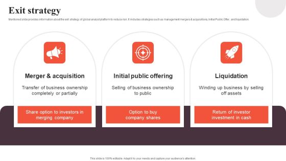 Financial Analytics Solution Investor Funding Elevator Pitch Deck Exit Strategy Diagrams PDF Financial Analytics Solution Investor Funding Elevator Pitch Deck Exit Strategy Diagrams PDF