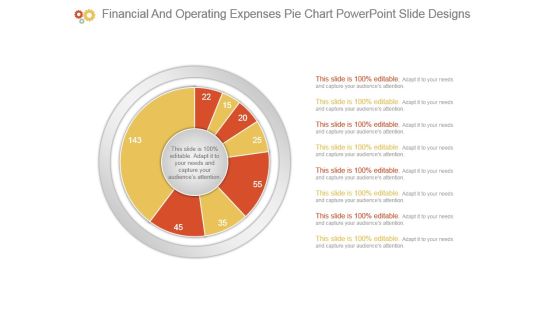 Financial And Operating Expenses Pie Chart Powerpoint Slide Designs Financial And Operating Expenses Pie Chart Powerpoint Slide Designs