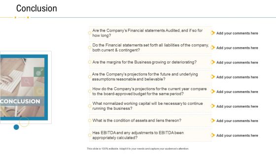 Financial Due Diligence For Business Organization Conclusion Structure PDF Financial Due Diligence For Business Organization Conclusion Structure PDF