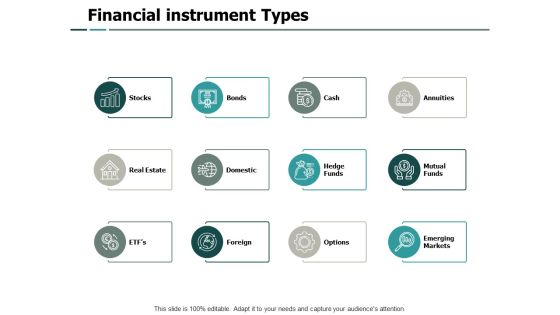 Financial Instrument Types Ppt PowerPoint Presentation Icon Graphics Financial Instrument Types Ppt PowerPoint Presentation Icon Graphics