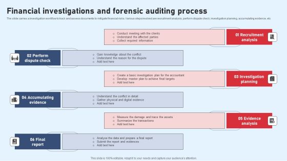 Financial Investigations And Forensic Auditing Process Structure PDF
