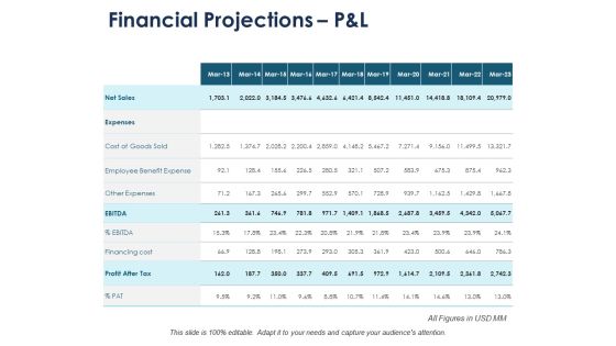 Financial Projections P And L Marketing Ppt PowerPoint Presentation Styles Example Introduction Financial Projections P And L Marketing Ppt PowerPoint Presentation Styles Example Introduction