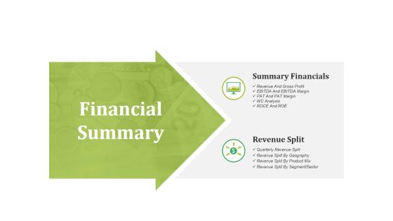 Financial Summary Ppt PowerPoint Presentation Icon Pictures Financial Summary Ppt PowerPoint Presentation Icon Pictures