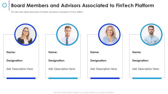 Financial Technology Firm Board Members And Advisors Associated To Fintech Platform Introduction PDF Financial Technology Firm Board Members And Advisors Associated To Fintech Platform Introduction PDF