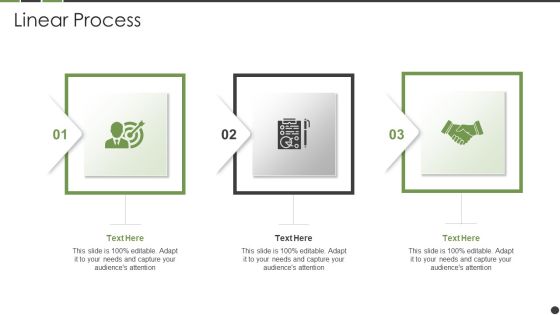 Financial Technology Startup Capital Raising Elevator Pitch Deck Linear Process Mockup PDF