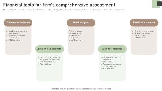 Financial Tools For Firms Comprehensive Assessment Themes PDF Financial Tools For Firms Comprehensive Assessment Themes PDF