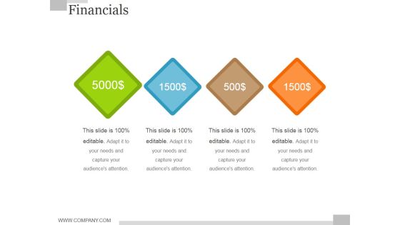 Financials Ppt PowerPoint Presentation Outline Gallery