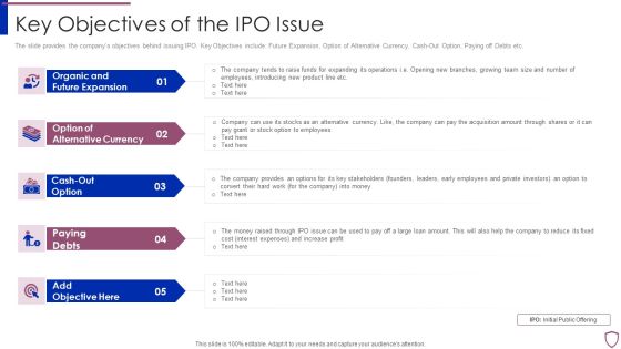 Financing Catalogue For Security Underwriting Agreement Key Objectives Of The IPO Issue Mockup PDF Financing Catalogue For Security Underwriting Agreement Key Objectives Of The IPO Issue Mockup PDF