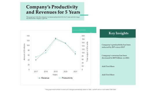 Firm Project Prioritization And Selection Companys Productivity And Revenues For 5 Years Elements PDF