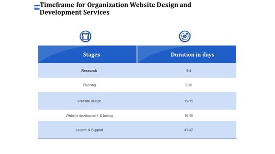 Firm Webpage Builder And Design Timeframe For Organization Website Design And Development Services Mockup PDF Firm Webpage Builder And Design Timeframe For Organization Website Design And Development Services Mockup PDF