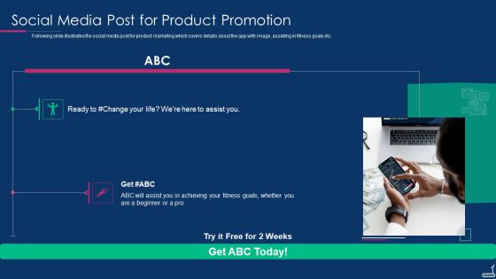 Fitness Tracker App Startup Investor Presentation Social Media Post For Product Promotion Template PDF Fitness Tracker App Startup Investor Presentation Social Media Post For Product Promotion Template PDF