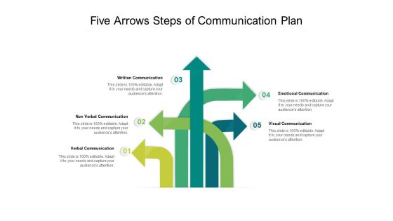 Five Arrows Steps Of Communication Plan Ppt PowerPoint Presentation File Structure Five Arrows Steps Of Communication Plan Ppt PowerPoint Presentation File Structure