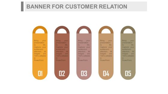 Five Banners For Marketing Intelligence And Planning Powerpoint Template Five Banners For Marketing Intelligence And Planning Powerpoint Template