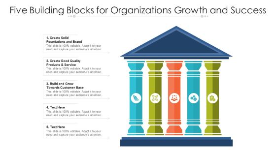 Five Building Blocks For Organizations Growth And Success Ppt PowerPoint Presentation Icon Ideas PDF Five Building Blocks For Organizations Growth And Success Ppt PowerPoint Presentation Icon Ideas PDF