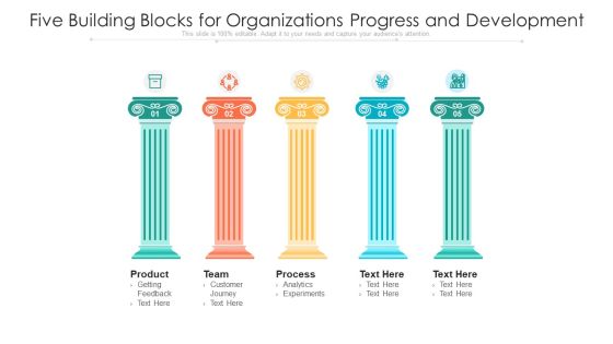 Five Building Blocks For Organizations Progress And Development Ppt PowerPoint Presentation Gallery Format PDF Five Building Blocks For Organizations Progress And Development Ppt PowerPoint Presentation Gallery Format PDF