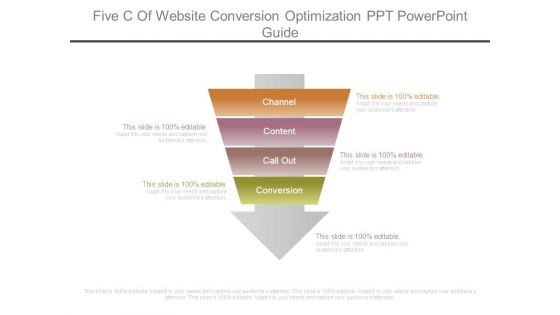 Five C Of Website Conversion Optimization Ppt Powerpoint Guide Five C Of Website Conversion Optimization Ppt Powerpoint Guide