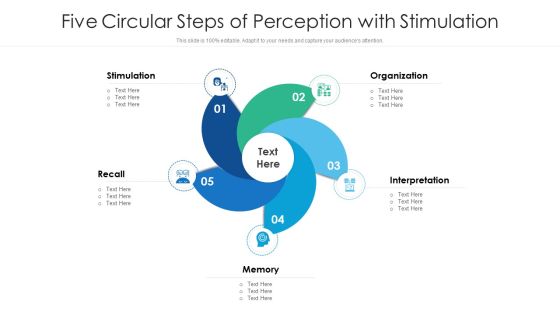 Five Circular Steps Of Perception With Stimulation Ppt Infographic Template Rules PDF Five Circular Steps Of Perception With Stimulation Ppt Infographic Template Rules PDF