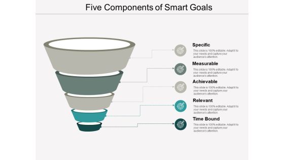 Five Components Of Smart Goals Ppt Powerpoint Presentation Portfolio Grid Five Components Of Smart Goals Ppt Powerpoint Presentation Portfolio Grid