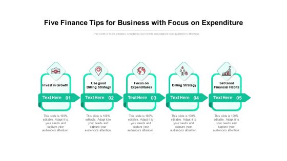Five Finance Tips For Business With Focus On Expenditure Ppt PowerPoint Presentation Show Shapes PDF Five Finance Tips For Business With Focus On Expenditure Ppt PowerPoint Presentation Show Shapes PDF