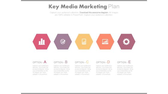 Five Hexagons For Marketing Plan Powerpoint Template Five Hexagons For Marketing Plan Powerpoint Template