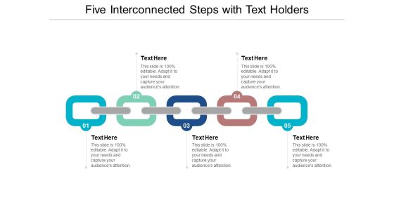 Five Interconnected Steps With Text Holders Ppt PowerPoint Presentation Ideas Good Five Interconnected Steps With Text Holders Ppt PowerPoint Presentation Ideas Good