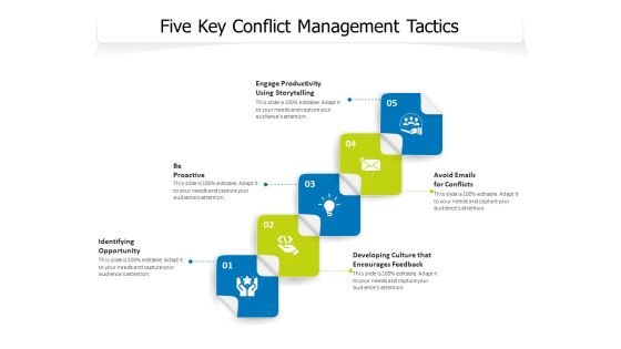 Five Key Conflict Management Tactics Ppt PowerPoint Presentation Gallery Themes PDF Five Key Conflict Management Tactics Ppt PowerPoint Presentation Gallery Themes PDF