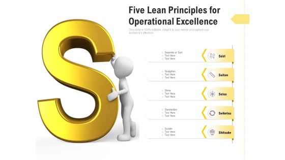 Five Lean Principles For Operational Excellence Ppt PowerPoint Presentation Slides Shapes PDF Five Lean Principles For Operational Excellence Ppt PowerPoint Presentation Slides Shapes PDF
