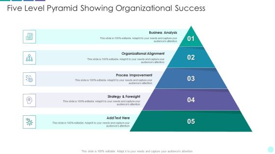 Five Level Pyramid Showing Organizational Success Background PDF Five Level Pyramid Showing Organizational Success Background PDF