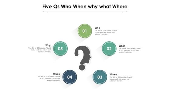 Five Qs Who When Why What Where Ppt PowerPoint Presentation Summary Visual Aids PDF Five Qs Who When Why What Where Ppt PowerPoint Presentation Summary Visual Aids PDF