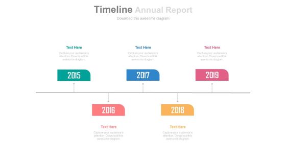 Five Staged Annual Report With Year Based Tags Powerpoint Slides Five Staged Annual Report With Year Based Tags Powerpoint Slides
