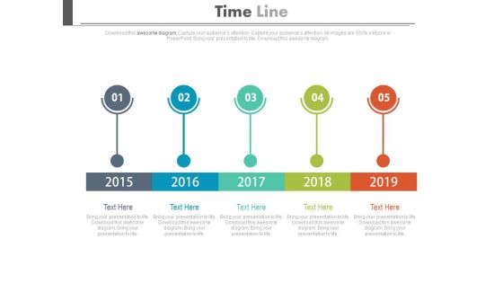 Five Staged Linear Timeline For Financial Strategy Powerpoint Slides Five Staged Linear Timeline For Financial Strategy Powerpoint Slides