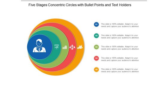 Five Stages Concentric Circles With Bullet Points And Text Holders Ppt Powerpoint Presentation Slides Styles Five Stages Concentric Circles With Bullet Points And Text Holders Ppt Powerpoint Presentation Slides Styles