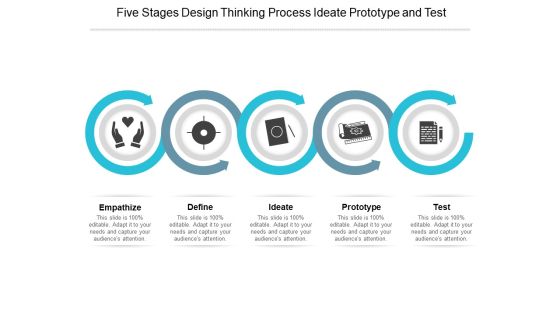 Five Stages Design Thinking Process Ideate Prototype And Test Ppt Powerpoint Presentation Gallery Icons Five Stages Design Thinking Process Ideate Prototype And Test Ppt Powerpoint Presentation Gallery Icons