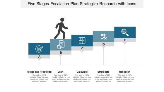 Five Stages Escalation Plan Strategize Research With Icons Ppt PowerPoint Presentation Icon Graphics Pictures Five Stages Escalation Plan Strategize Research With Icons Ppt PowerPoint Presentation Icon Graphics Pictures