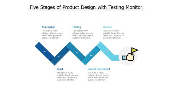 Five Stages Of Product Design With Testing Monitor Ppt PowerPoint Presentation Model Good Five Stages Of Product Design With Testing Monitor Ppt PowerPoint Presentation Model Good