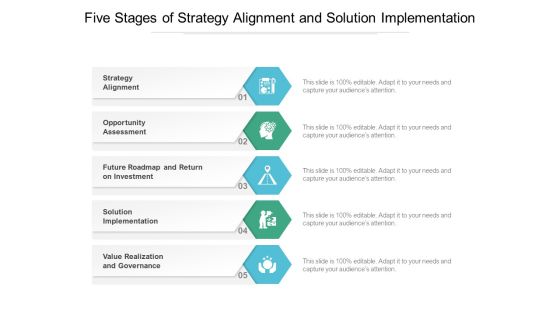 Five Stages Of Strategy Alignment And Solution Implementation Ppt PowerPoint Presentation Infographic Template Picture Five Stages Of Strategy Alignment And Solution Implementation Ppt PowerPoint Presentation Infographic Template Picture