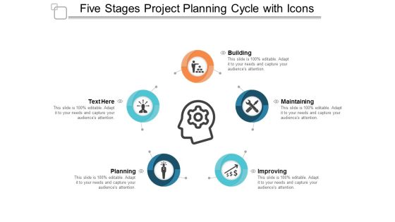 Five Stages Project Planning Cycle With Icons Ppt Powerpoint Presentation Professional Example Topics Five Stages Project Planning Cycle With Icons Ppt Powerpoint Presentation Professional Example Topics