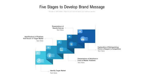 Five Stages To Develop Brand Message Ppt PowerPoint Presentation Outline Background Image Five Stages To Develop Brand Message Ppt PowerPoint Presentation Outline Background Image